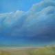 Gewitterwolke, 90 x 60 cm, Öl auf Leinwand, 2009