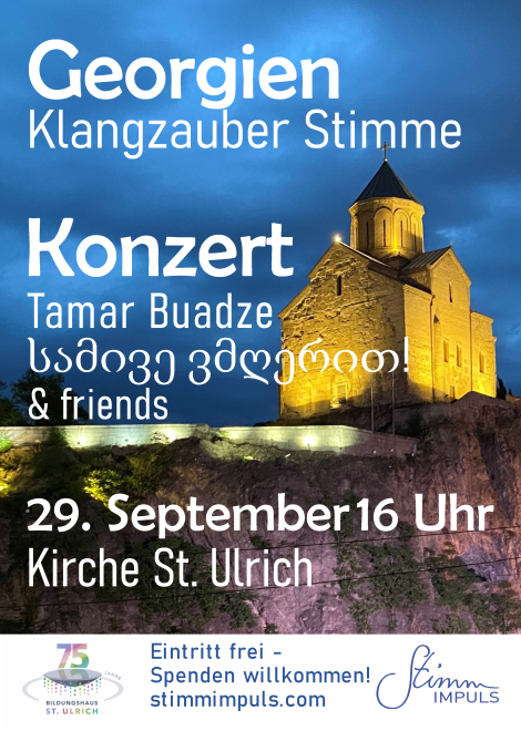 Konzert Tamar Buadze, 29.9.2024 St. Ulrich