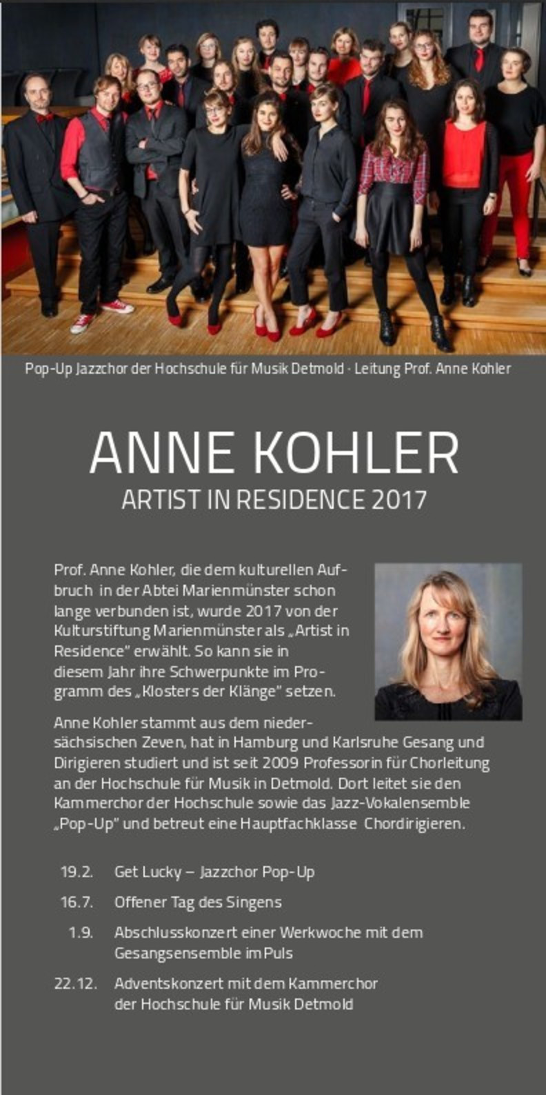 Anne Kohler ist Jahreskünstlerin der Kulturstifung Marienmünster