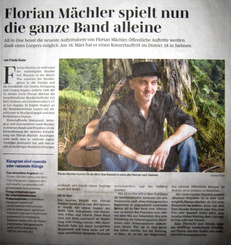 Zeitungsbericht March Anzeiger