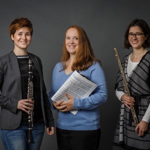 TwinTRIO (03), Stefanie Hofmann (Flöte), Franziska Hofmann (Klarinette), Marie-Luise Klewer (Klavier)
