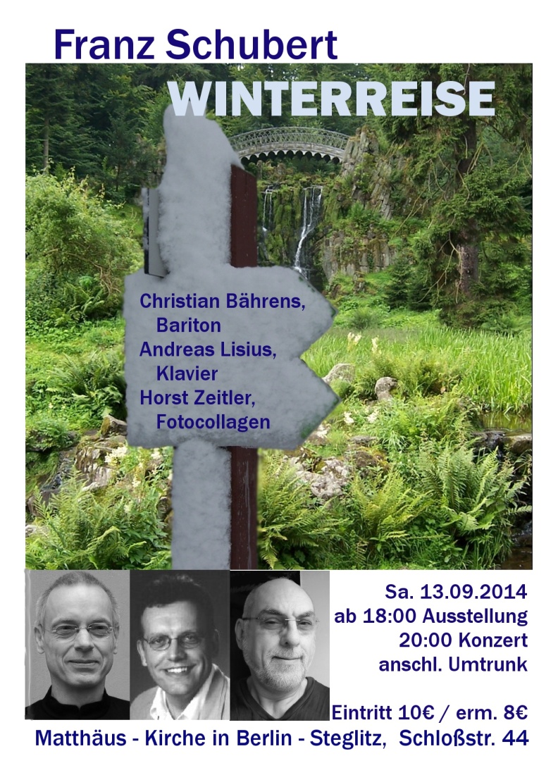 Konzertplakat Schubert Winterreise