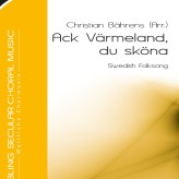 Ack, Värmeland, du sköna arr. for satb, cello&piano