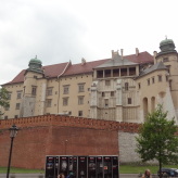 Blick auf einen Seitenflügel des Wawel