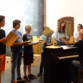 Probe in der Apsis der Matthäuskirche