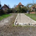 Markierung der Pflanzstellen