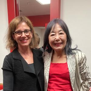 Mit Mayako Kubo nach der Uraufführung von ALUSRURSULA. September 2021 in München