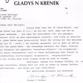 Brief  Gladys N Krenek