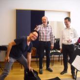 Proben mit Johannes Marian und Stefan Neubauer