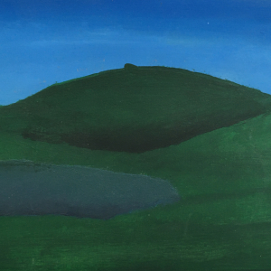 Liegende  „Lying woman“ (2007)  acrylic on wood  l  18 x 26,7 cm