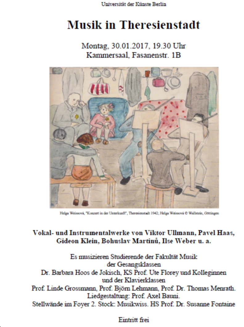 Wilko Reinhold - Konzert - Musik in Theresienstadt - Viktor Ullmann - Liederbuch des Hafis Wilko Reinhold - Konzert - Musik in Theresienstadt - Viktor Ullmann - Liederbuch des Hafis