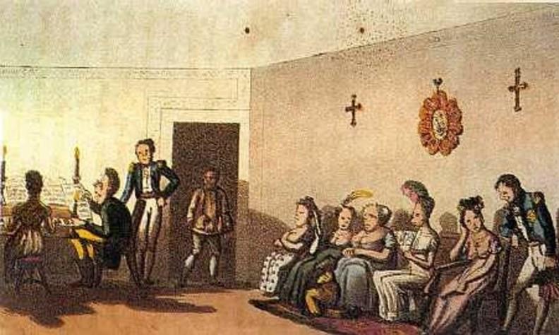 Neukomm jouant du piano, 1826 Neukomm jouant du piano, 1826