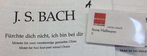 Voice Coach JSB-Ensemble 2014, Internationale Bachakademie Stuttgart
