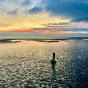 Abendstimmung zwischen Norderney und Norddeich ... hach, wer will da nicht sofort hin?