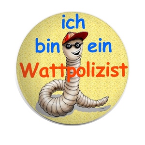 der neue Button, sozusagen die Wattpolizei - "Dienstmarke"