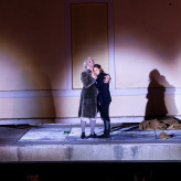 Premiere „Fidelio“ - Helgi Reynisson (Don Fernando), Brad Cooper (Florestan), Larissa Angelini (Leonore), Bartosz Szulc (Rocco) © Uwe Hauth 