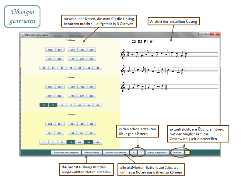 Übungen generieren - Hilfe-Screenshot 01