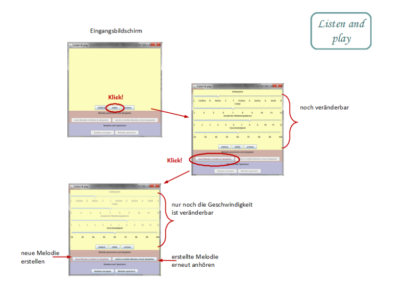 Listen and play - Hilfe-Screenshot 01