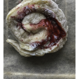 2025-01-19 (solange ich Menstruationsblut produziere, arbeite ich damit) Serie Blutschnecke im Prozess 19.1.25 / 8. Advent rohe Blutschnecke- techn. Support Richard Stöhr