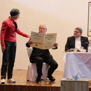 von li. Hildegard Baum, Dietmar Franke, Pfr. Wolfgang Emanuel, Helma Terres