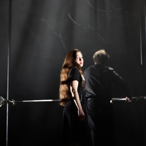 As Soprano in J. S. Bach´s “Matthäus-Passion” (Hessisches Staatstheater Wiesbaden). Photo by Karl and Monika Forster.