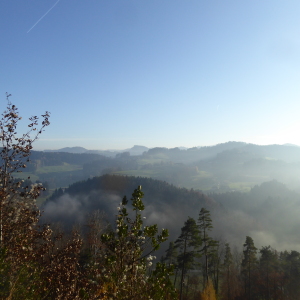 Blick vom Tanneggergrat