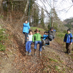 Schaukeln am Waldrand