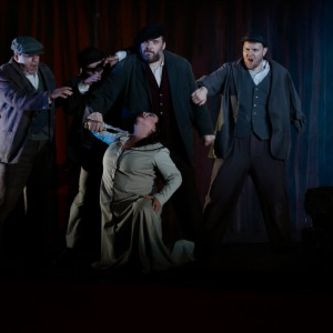 DIE FRAU OHNE SCHATTEN - Staatsoper Unter den Linden 2024 (mit im Bild: Karl-Michael Ebner, Jaka Mihelač, Oleksandr Pushniak und Elena Pankratova) - © Vitaly Zapryagaev