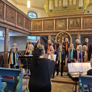 Das Gospel Medley dirigiert von Simone Knasel